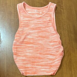 Aerie Orange and White Striped Crop Top